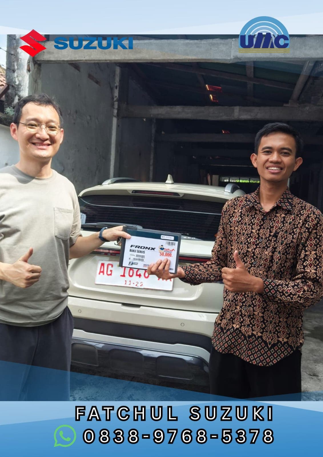 Serah terima 1 unit Fronx SGX ivory - ko Hadi
